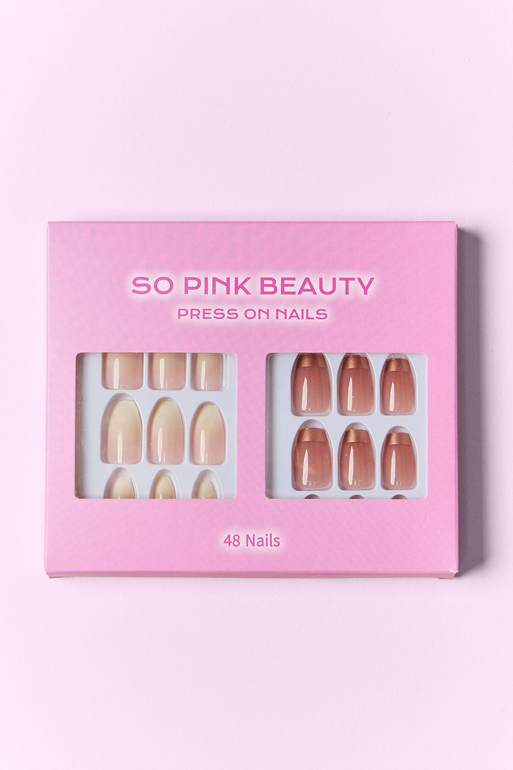 SO PINK BEAUTY Press On Nails Pack of 2