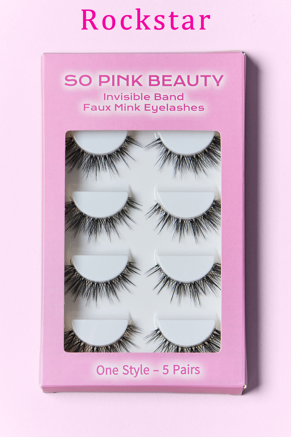 SO PINK BEAUTY Faux Mink Eyelashes Variety Pack – 5 Pairs