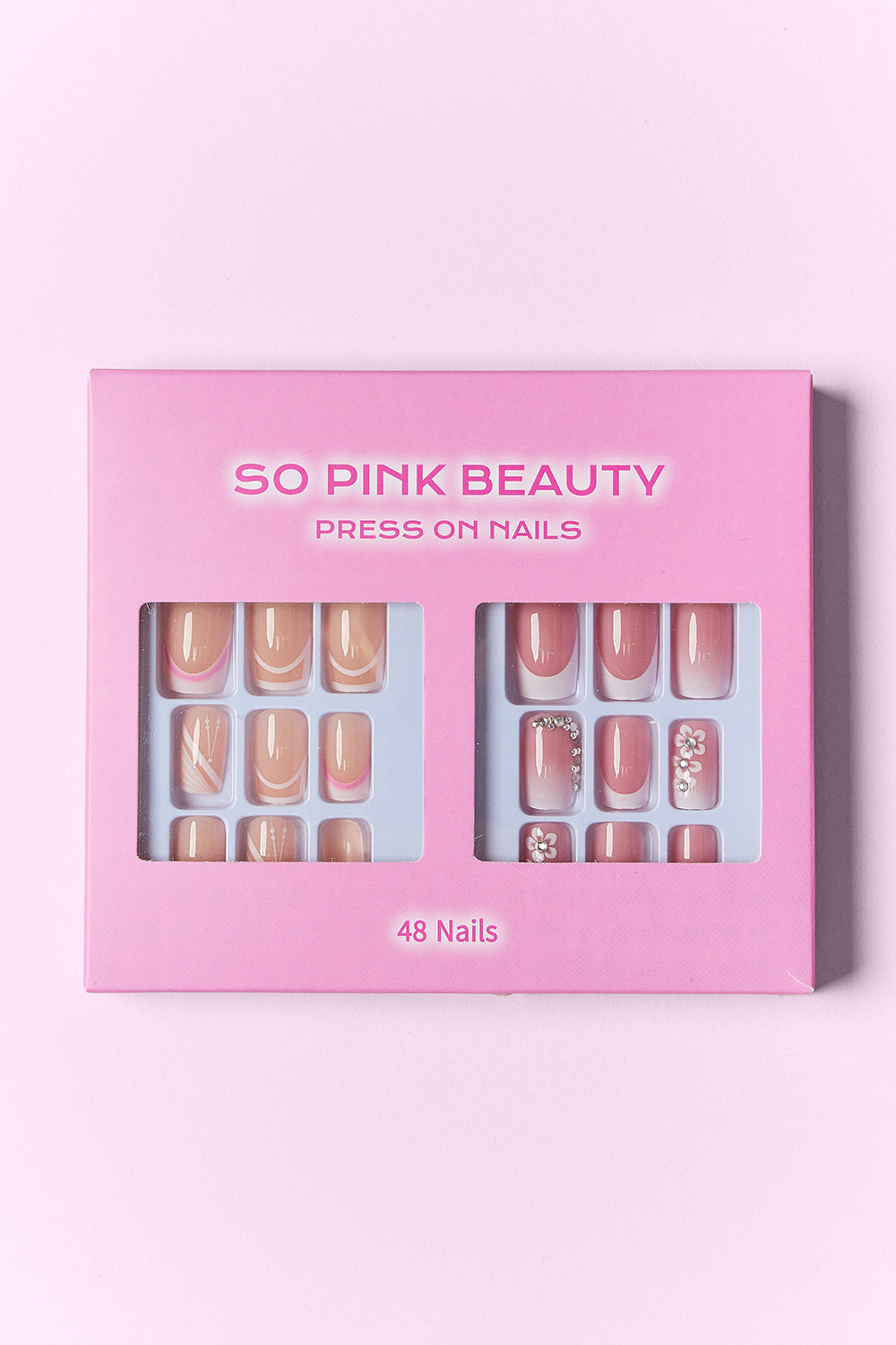 SO PINK BEAUTY Press On Nails Pack of 2