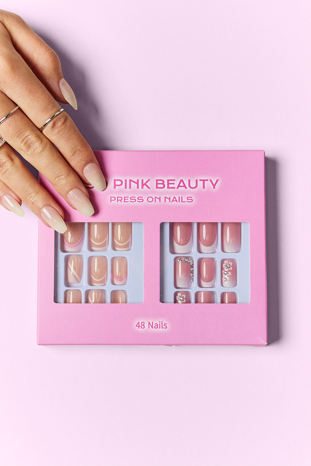 SO PINK BEAUTY Press On Nails Pack of 2