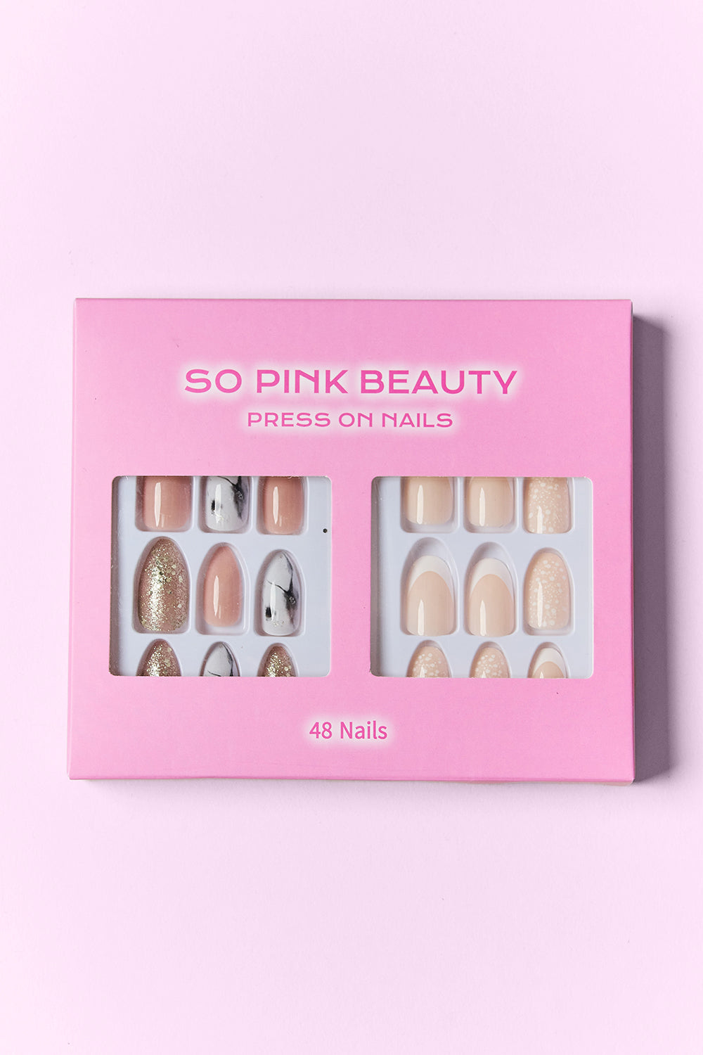 SO PINK BEAUTY Press On Nails Pack of 2