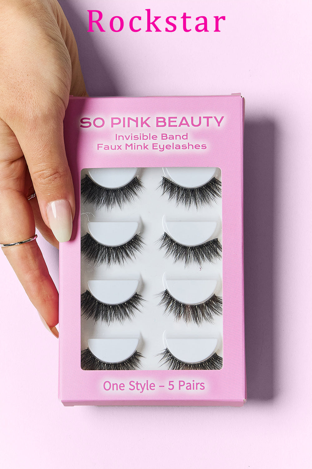 SO PINK BEAUTY Faux Mink Eyelashes Variety Pack – 5 Pairs