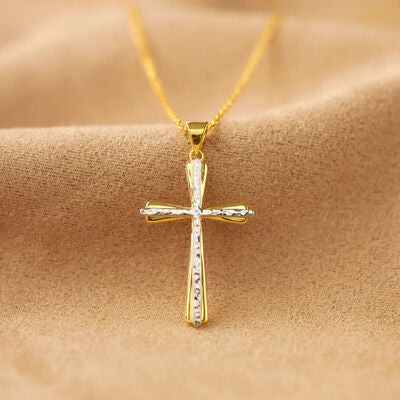 925 Sterling Silver Cross Pendant Necklace